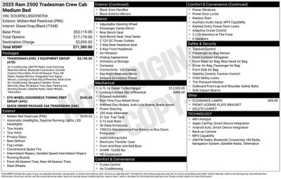 2025 RAM 2500 Tradesman