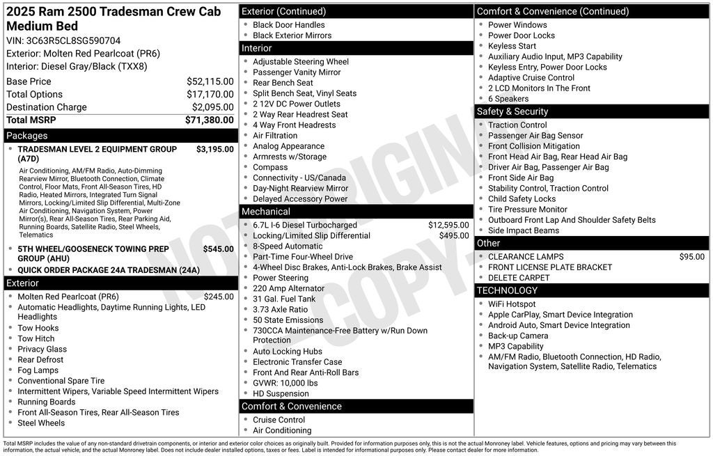 2025 RAM 2500 Tradesman