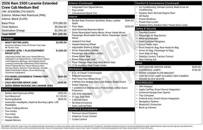 2026 RAM 2500 Laramie