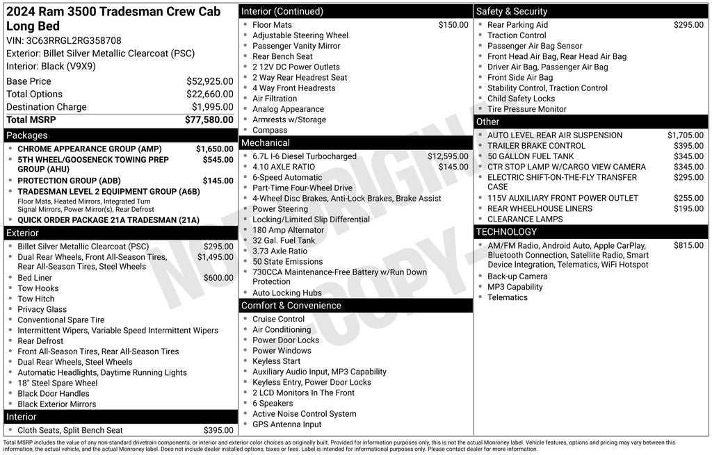 2024 RAM 3500 Tradesman