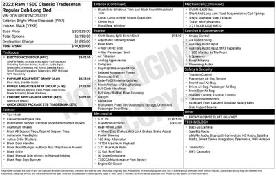2022 RAM 1500 Classic Tradesman