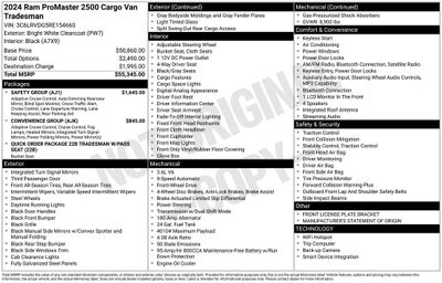 2024 RAM ProMaster 2500 High Roof