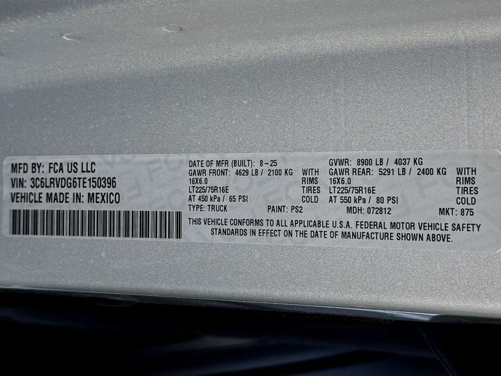 2026 RAM ProMaster 2500 High Roof