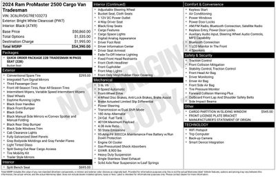 2024 RAM ProMaster 2500 High Roof