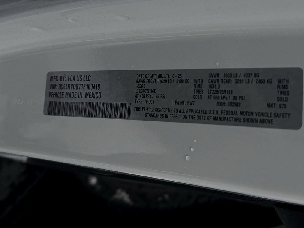 2026 RAM ProMaster 2500 High Roof