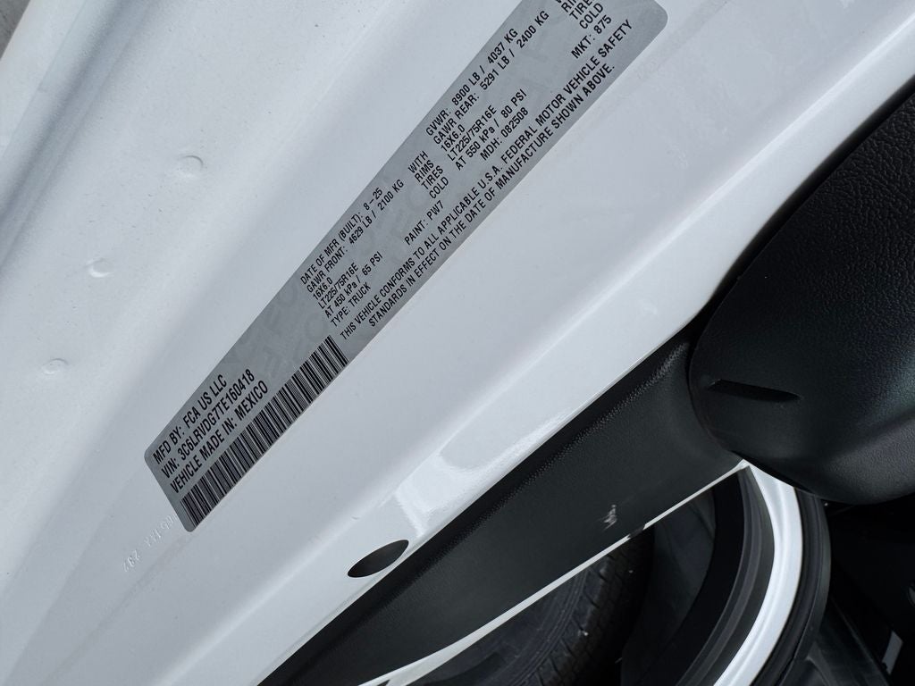 2026 RAM ProMaster 2500 High Roof