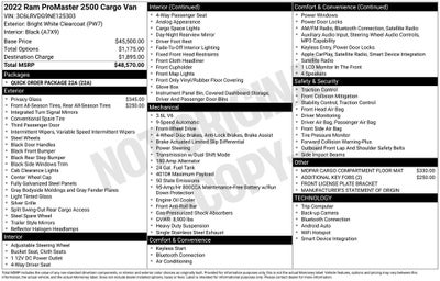 2022 RAM ProMaster 2500 High Roof