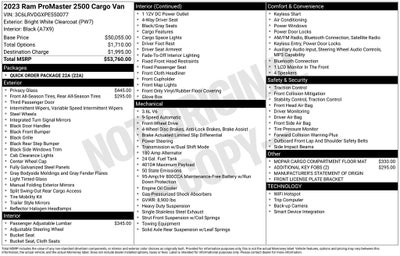 2023 RAM ProMaster 2500 High Roof