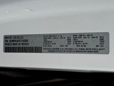 2026 RAM ProMaster 3500 High Roof