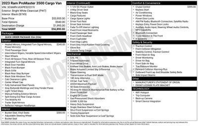 2023 RAM ProMaster 3500 High Roof