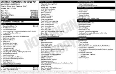 2023 RAM ProMaster 3500 High Roof