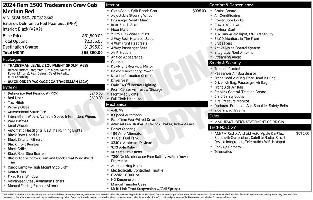 2024 RAM 2500 Tradesman
