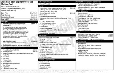 2025 RAM 2500 Big Horn