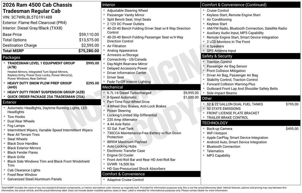 2026 RAM 4500HD Tradesman