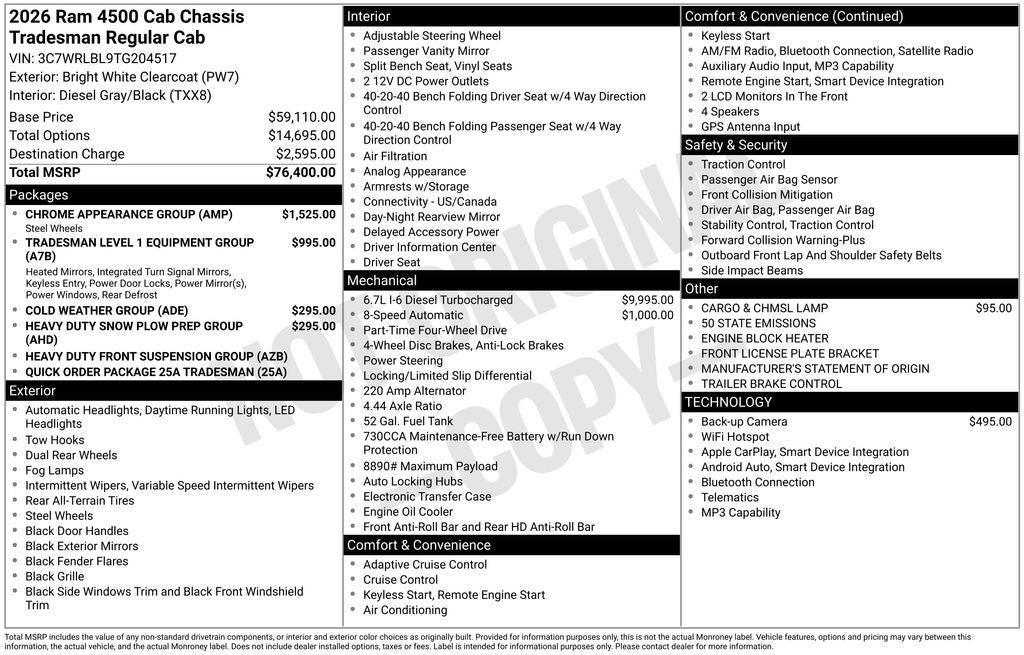 2026 RAM 4500HD Tradesman