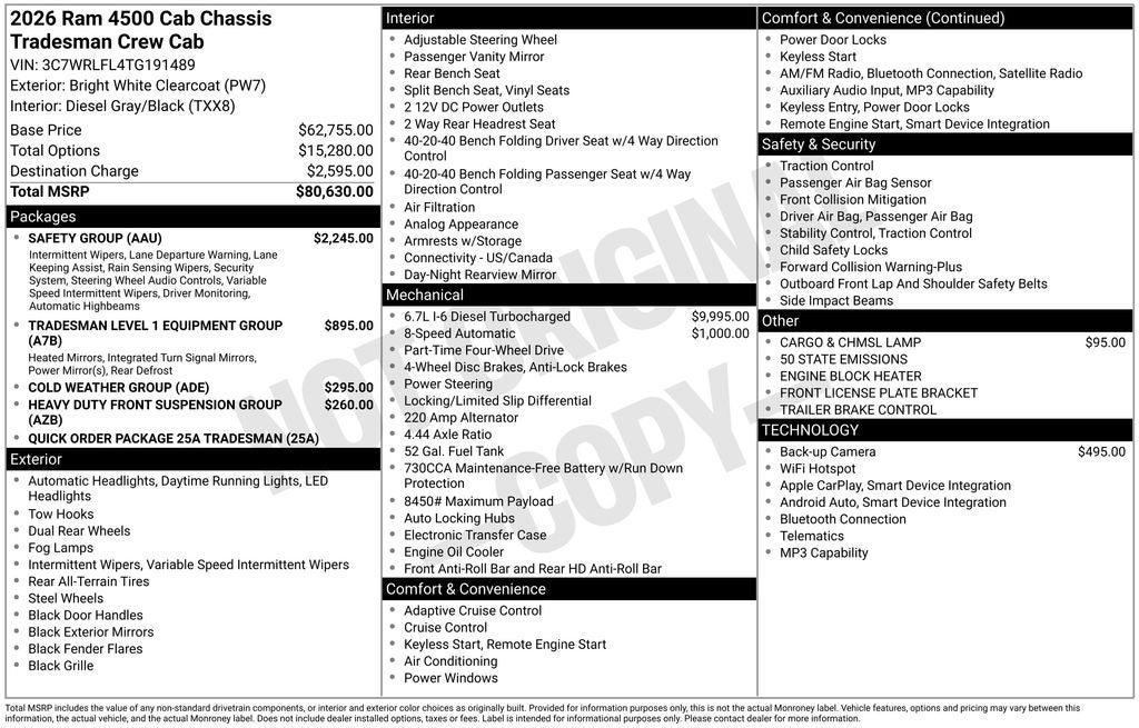 2026 RAM 4500HD Tradesman