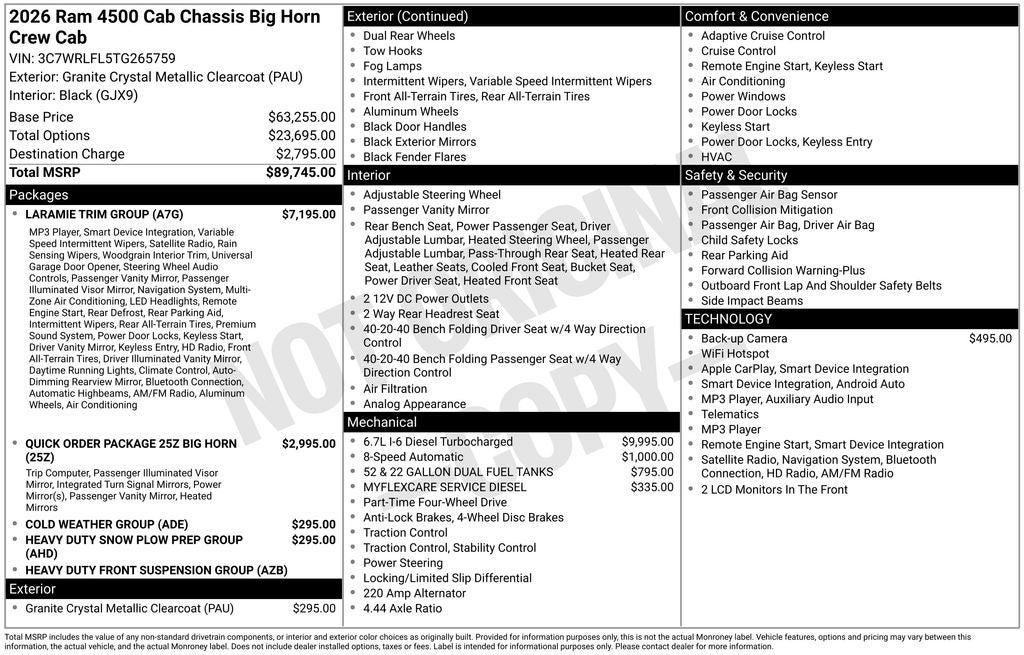 2026 RAM 4500HD Tradesman