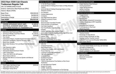 2022 RAM 5500HD Tradesman