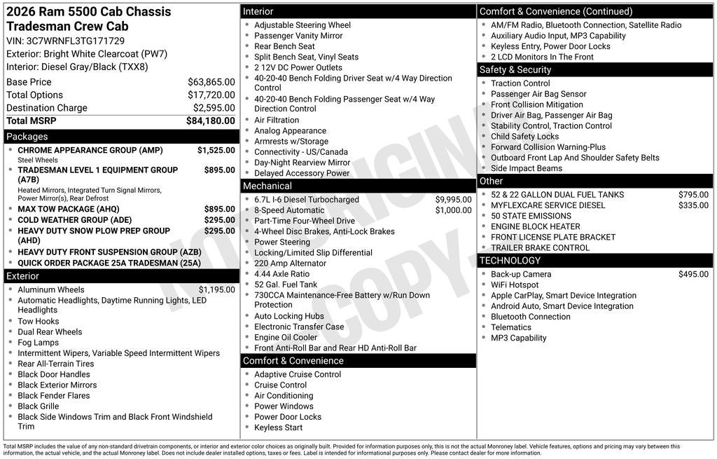 2026 RAM 5500HD Tradesman
