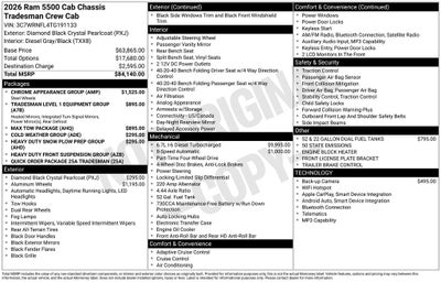 2026 RAM 5500HD Tradesman