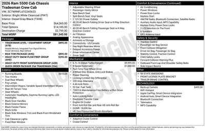 2026 RAM 5500HD Tradesman