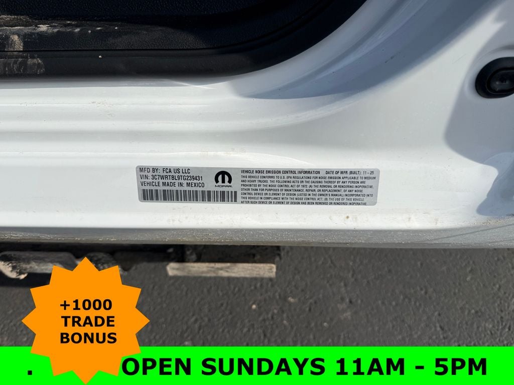 2026 RAM 3500 Tradesman 167.5 WB