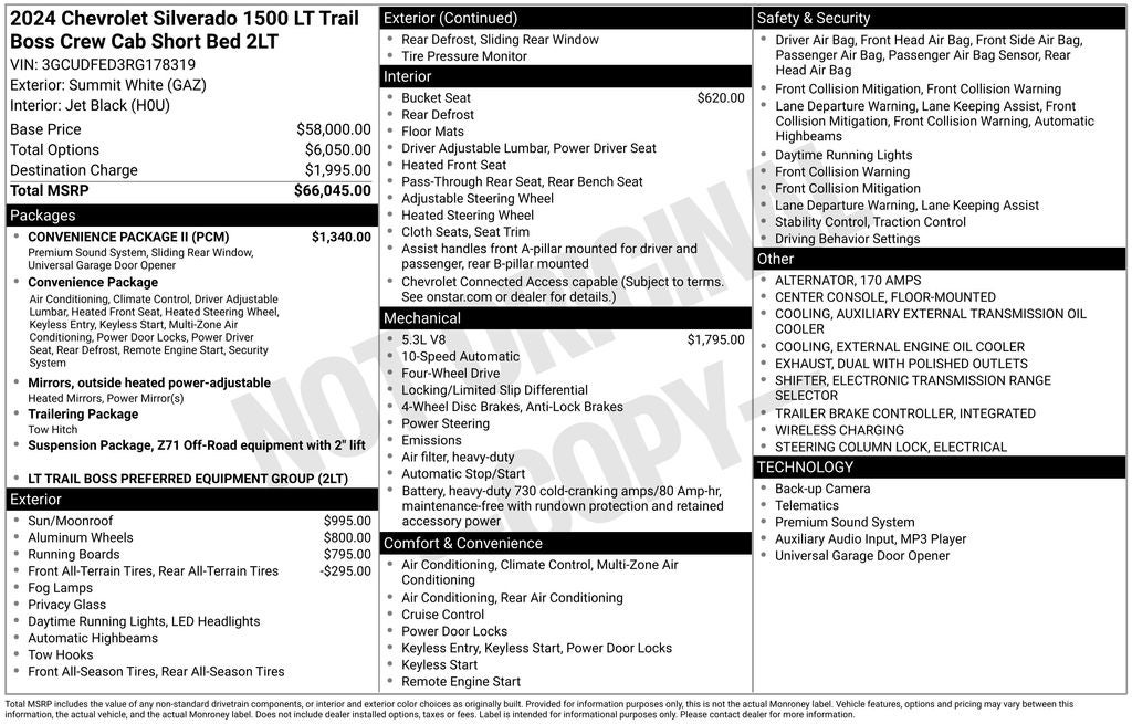 2024 Chevrolet Silverado 1500 LT Trail Boss