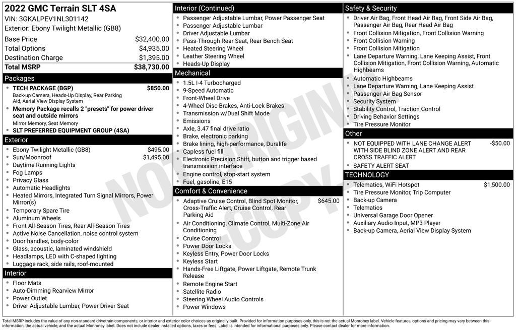 2022 GMC Terrain SLT