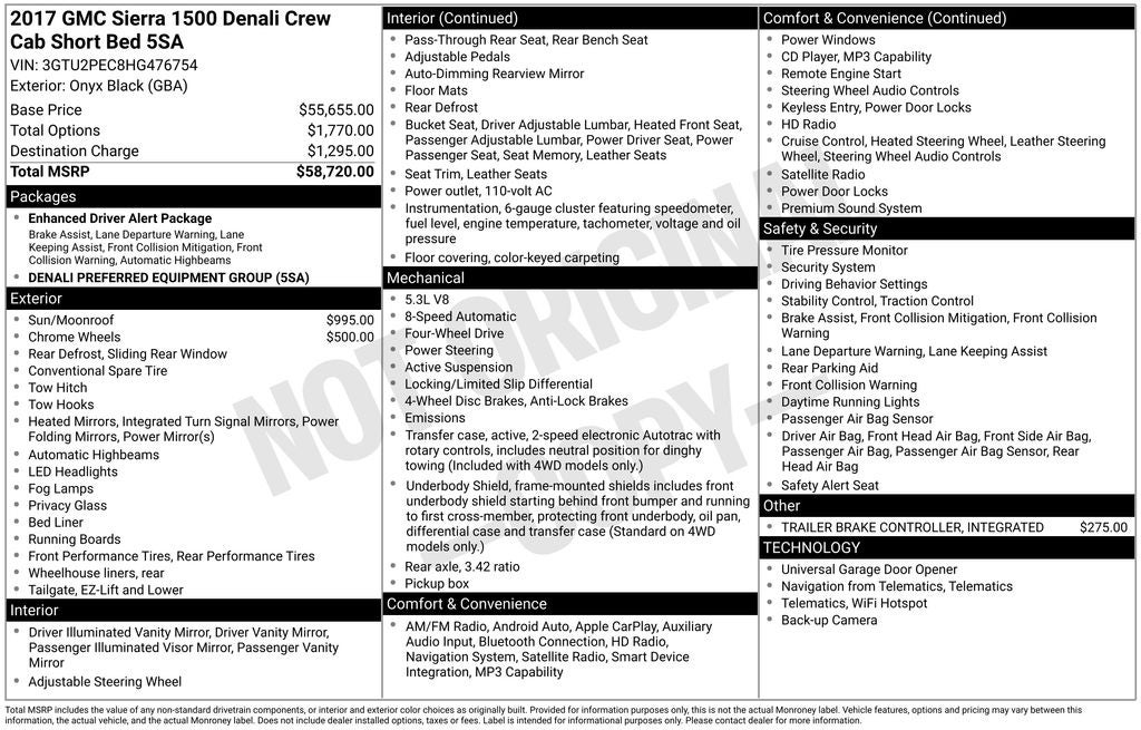 2017 GMC Sierra 1500 Denali