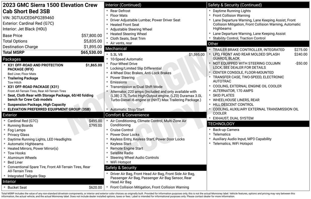 2023 GMC Sierra 1500 Elevation