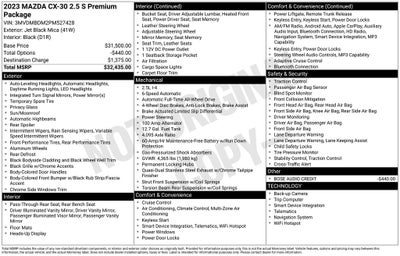 2023 Mazda Mazda CX-30 2.5 S Premium Package