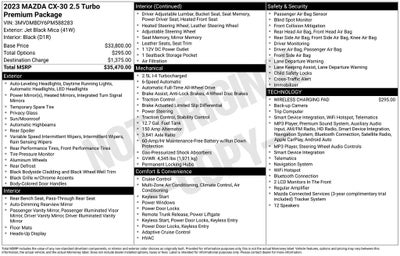 2023 Mazda Mazda CX-30 2.5 Turbo Premium Package