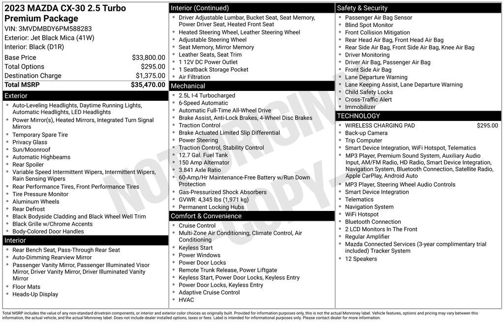 2023 Mazda Mazda CX-30 2.5 Turbo Premium Package