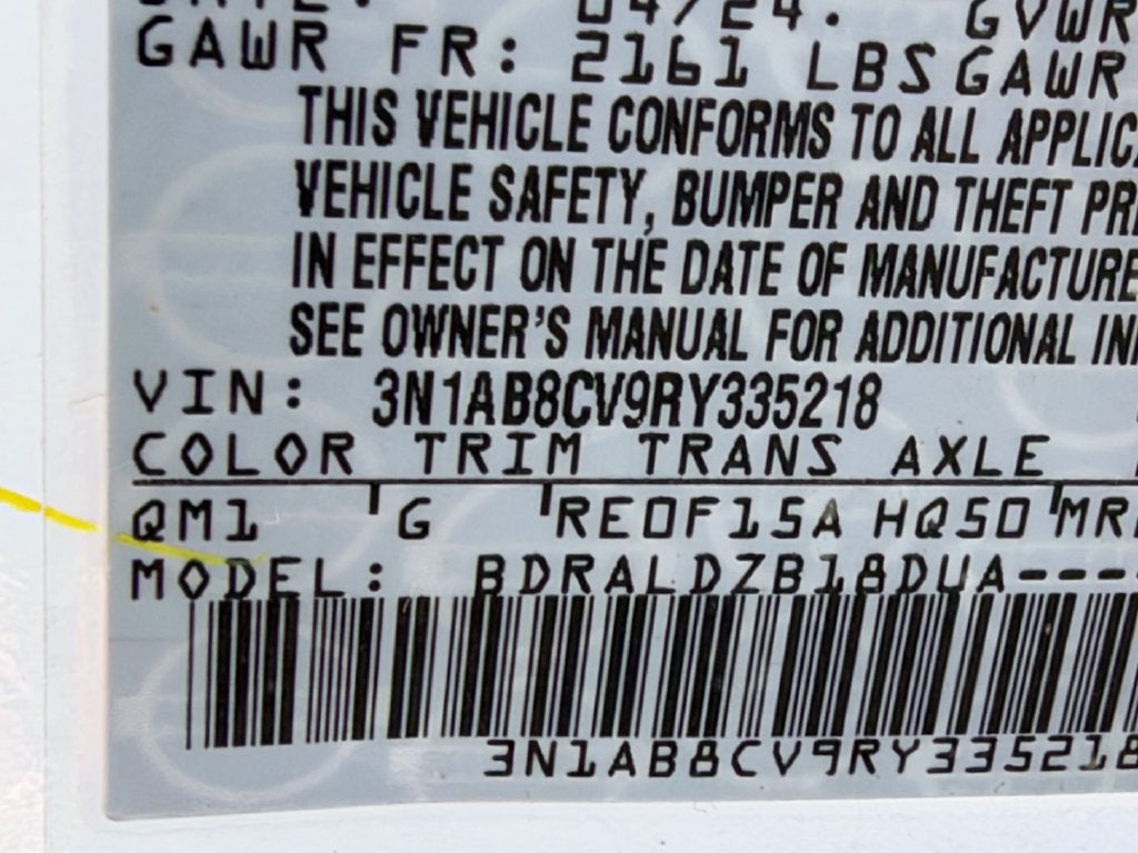 2024 Nissan Sentra SV