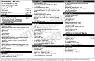 2020 INFINITI QX60 LUXE