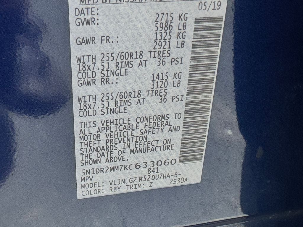 2019 Nissan Pathfinder SL