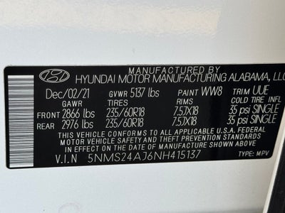2022 Hyundai Santa Fe SEL
