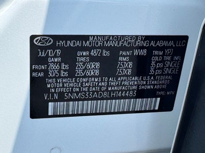 2020 Hyundai Santa Fe SEL