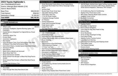 2023 Toyota Highlander L