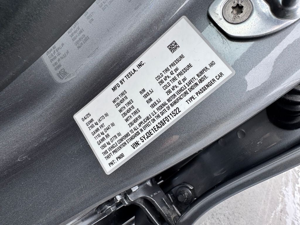 2025 Tesla Model 3 Long Range