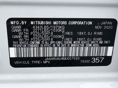 2021 Mitsubishi Outlander Sport 2.0 SE