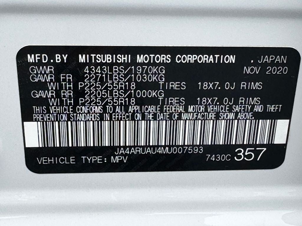 2021 Mitsubishi Outlander Sport 2.0 SE