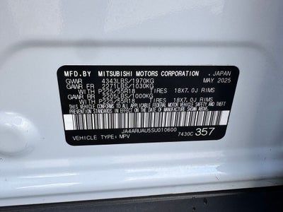 2025 Mitsubishi Outlander Sport 2.0 ES