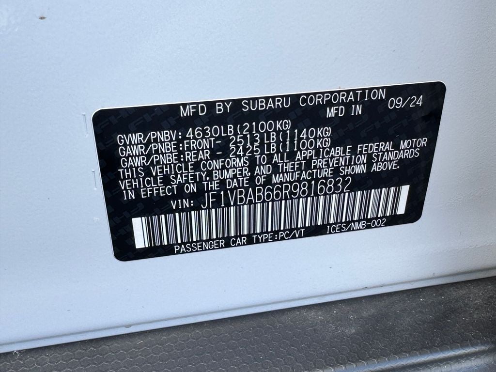 2024 Subaru WRX Base