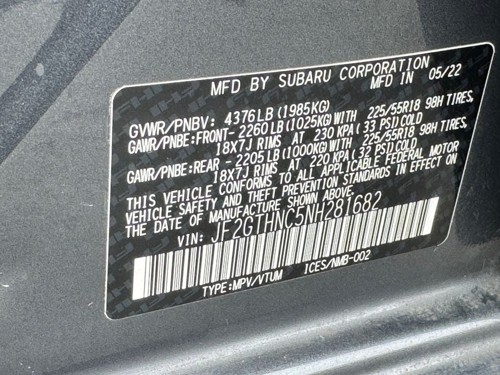 2022 Subaru Crosstrek Limited