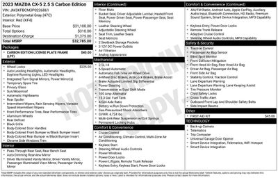 2023 Mazda Mazda CX-5 2.5 S Carbon Edition