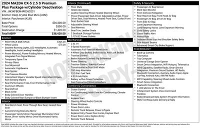 2024 Mazda Mazda CX-5 2.5 S Premium Plus Package
