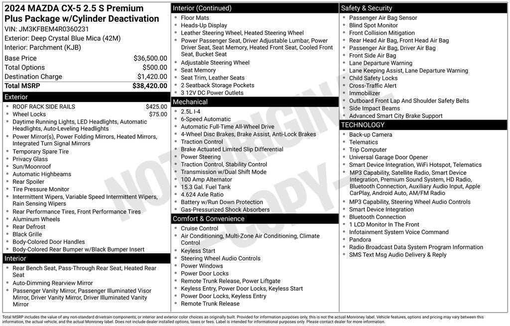 2024 Mazda Mazda CX-5 2.5 S Premium Plus Package
