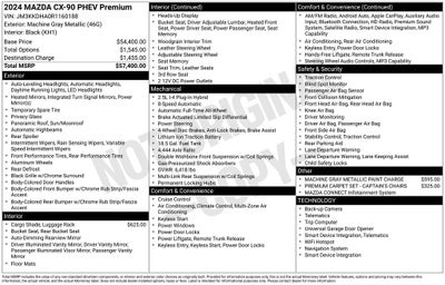 2024 Mazda Mazda CX-90 PHEV Premium