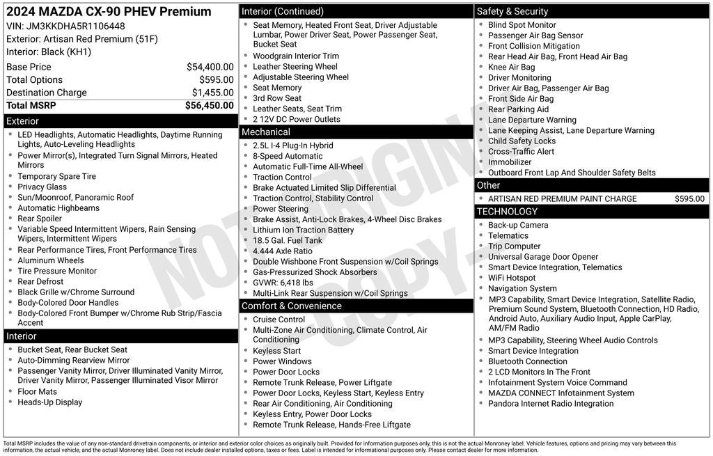 2024 Mazda Mazda CX-90 PHEV Premium
